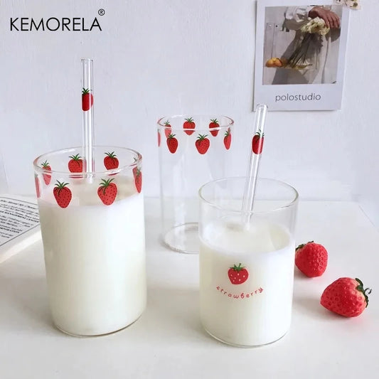 300ml | Strawberry Glass Cup