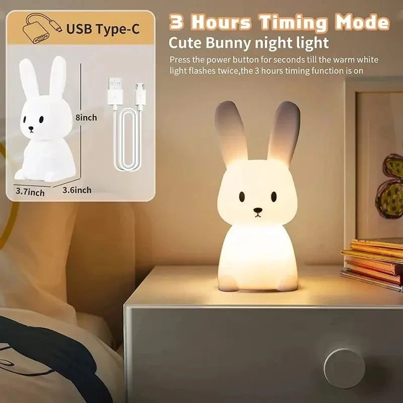 LED Rabbit Touch Sensor Lamp