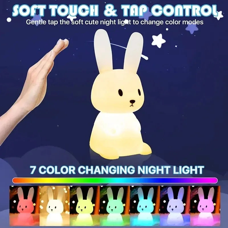 LED Rabbit Touch Sensor Lamp