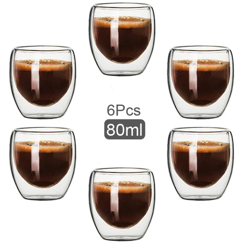 Double Wall Glass Coffee Cups