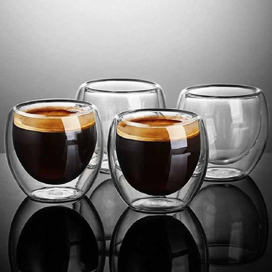 Double Wall Glass Coffee Cups