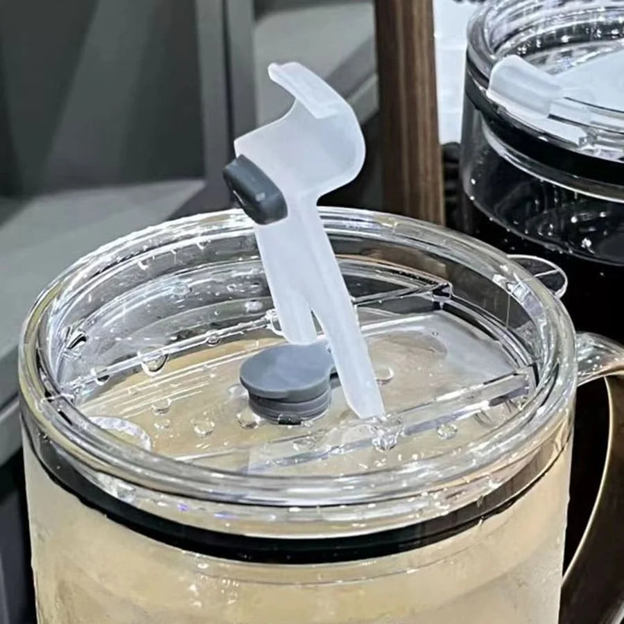 Drinking Glass Tumbler With Lid And Straw