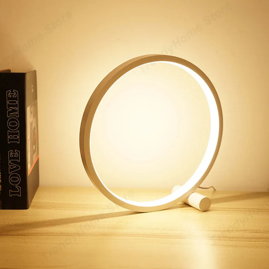 LED Circular Ring Table Lamp