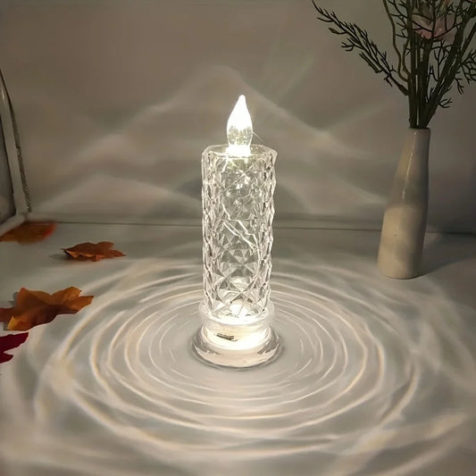 Led Light Rose Candle