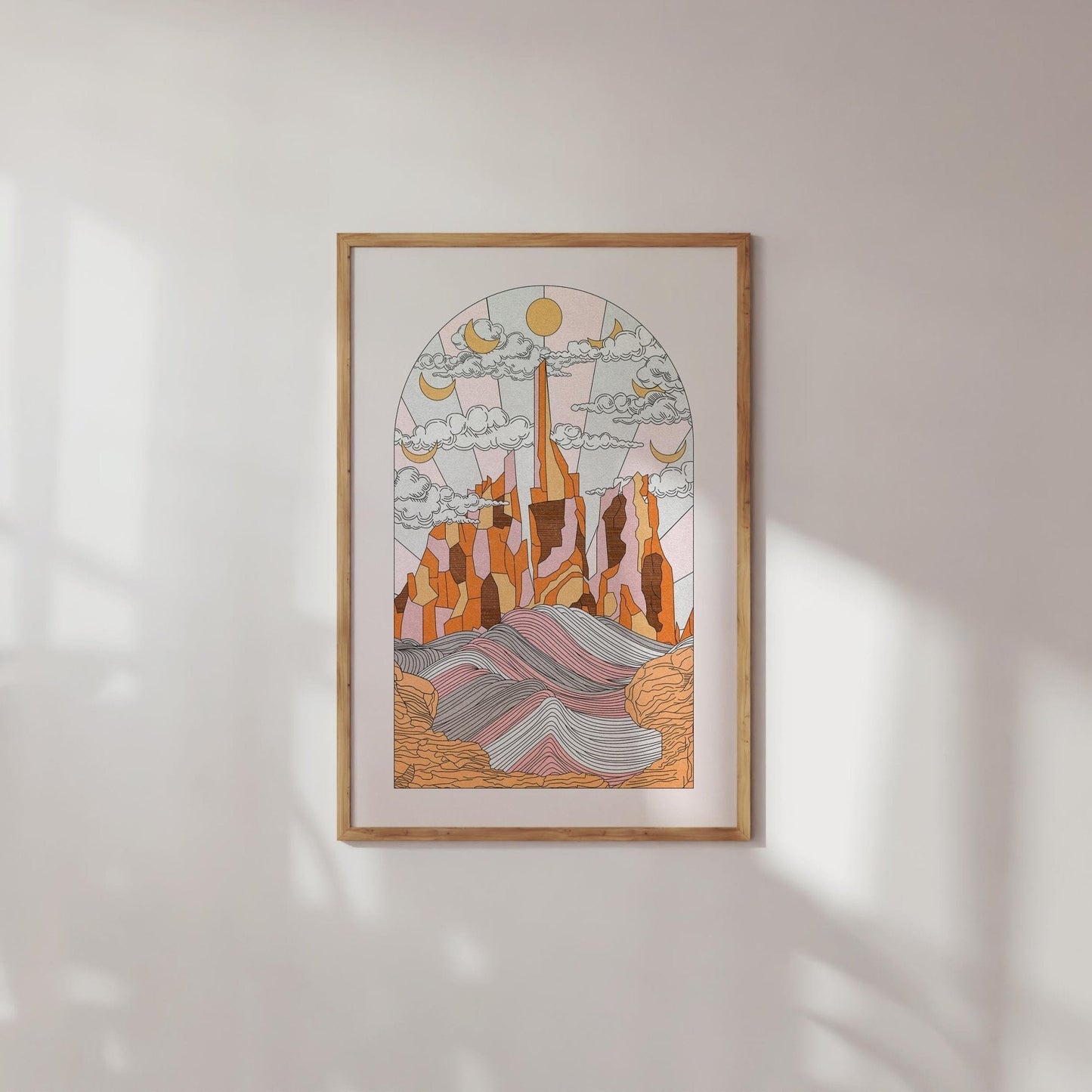 In The Mountains Art Print