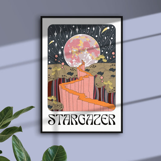 Stargazer art print